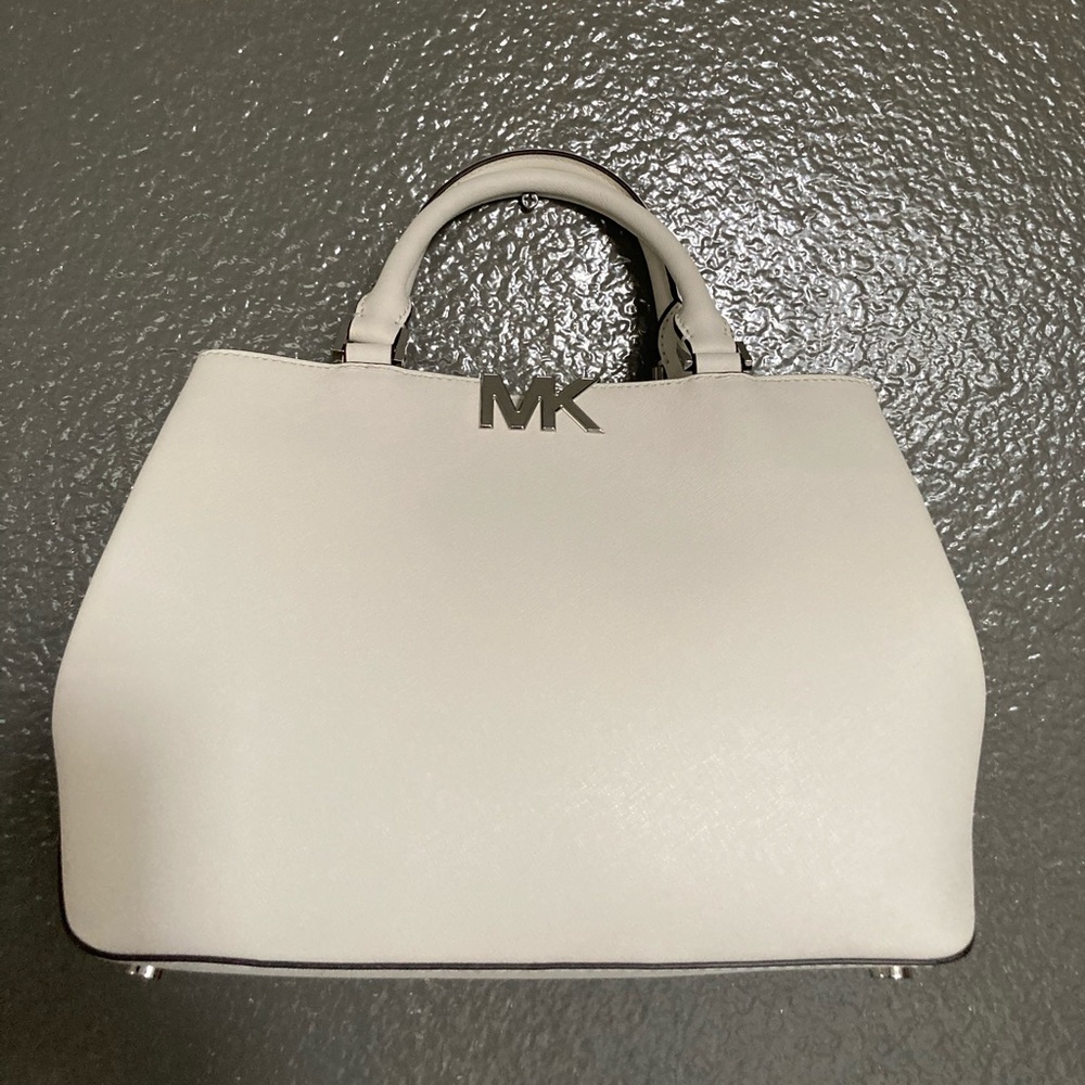 Michael Kors Florence MD Satchel HandBag White - Picture 6 of 16